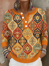 Bohème Boho Floral Art Imprimé Tops Femme